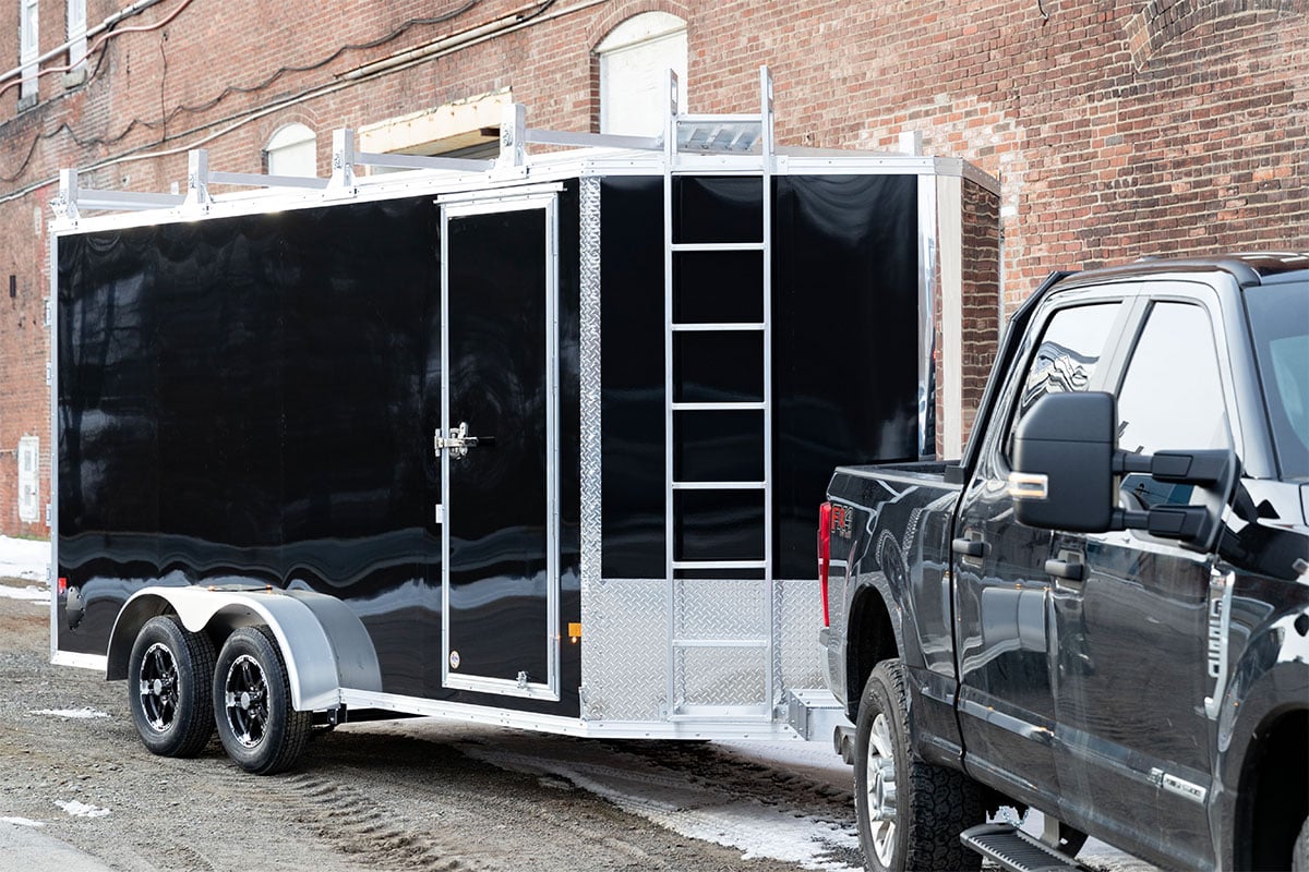 Polycor Metal Enclosed Aluminum Trailer Siding Legend Deluxe Flat Front Enclosed