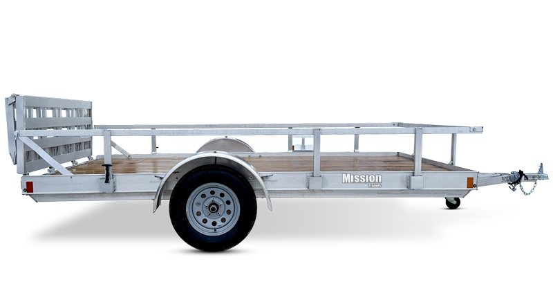 2024 Mission Trailers 60x12 Aluminum Single Place Crossover w/Mats &  Guides, Spare Tire Mount
