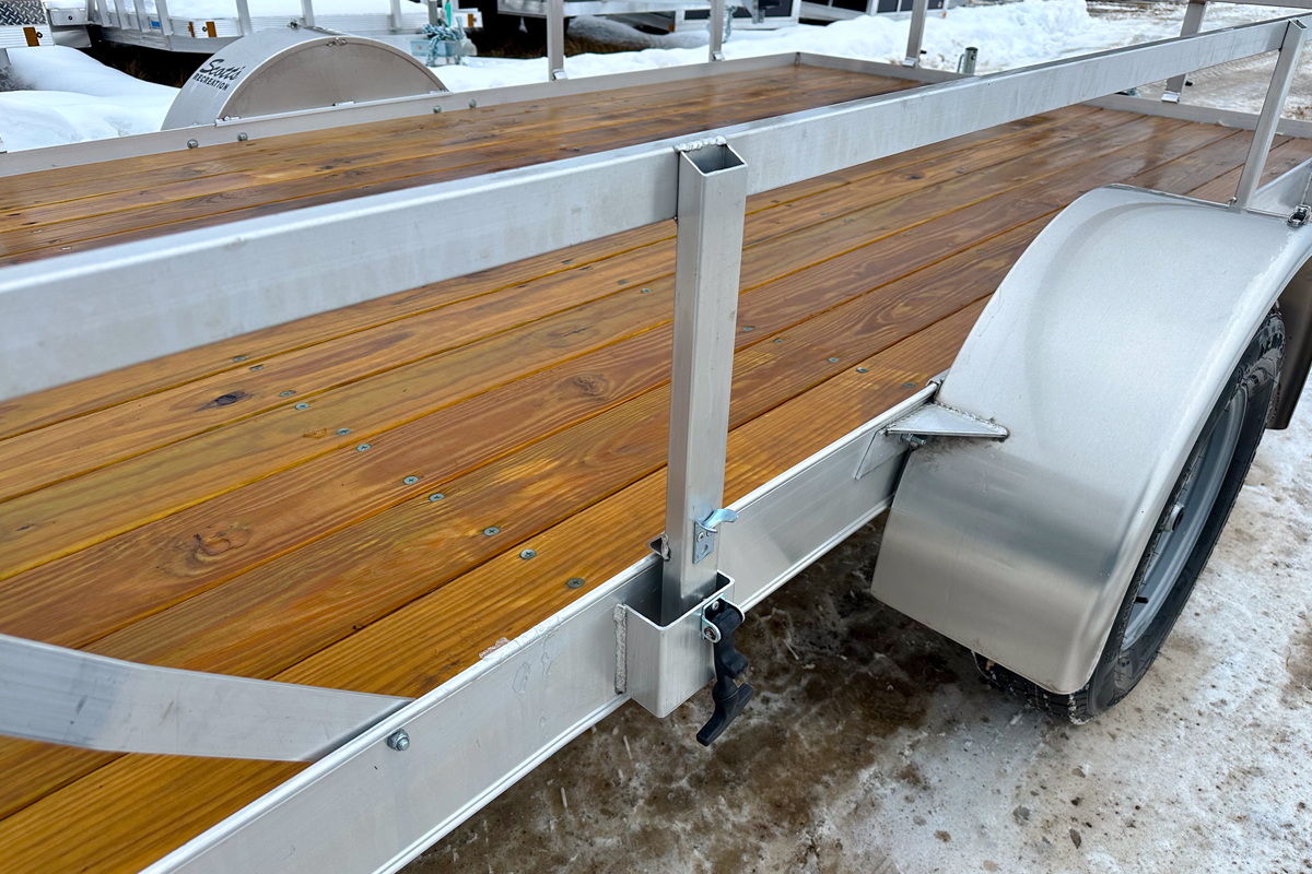 Removable Side Rails For Trailer Polaris Open WR/AR 2.0 ATV Side Ramp Utility Trailers w/Heat Treated Deck